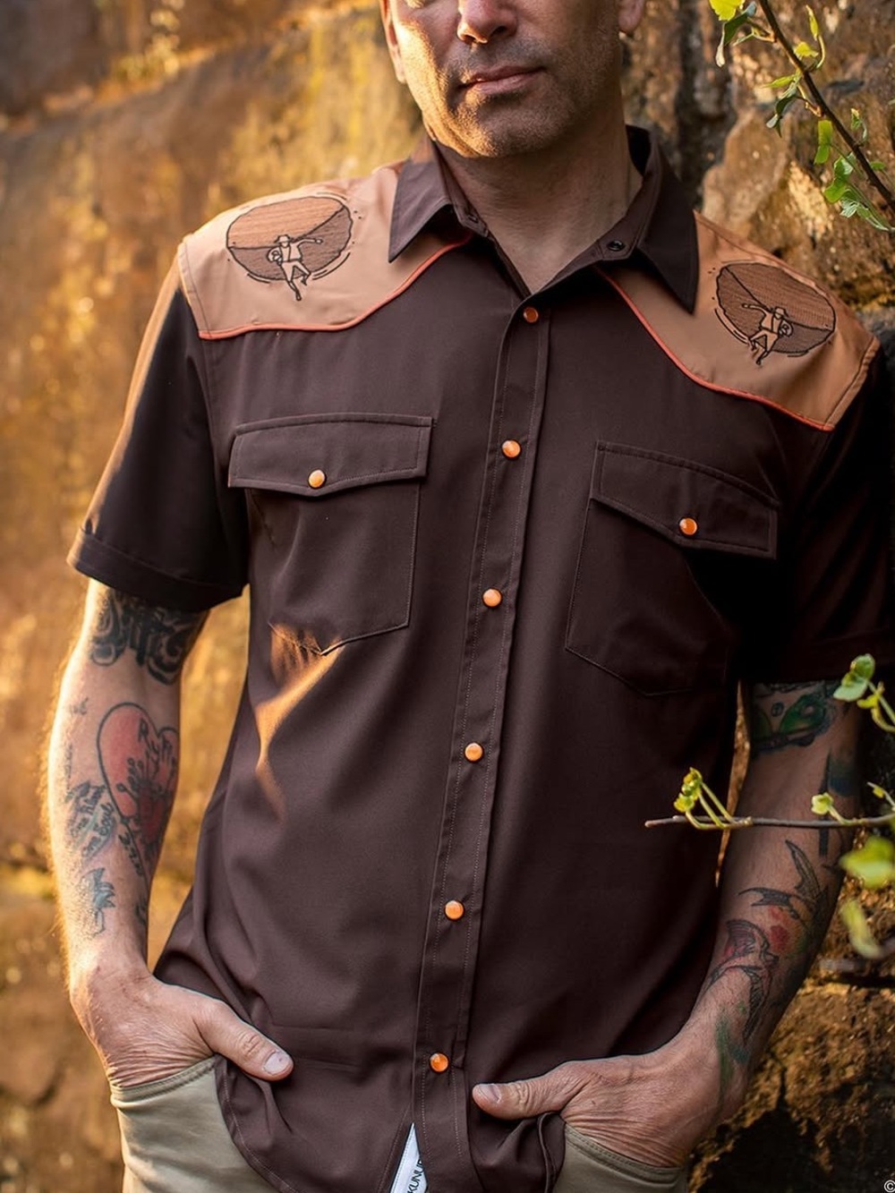 RSVLTS Indiana Jones Adventure Awaits roper short sleeve shirt NEW medium